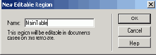   New Editable Region