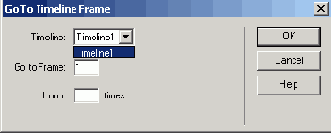 Диалоговое окно Go To Timeline Frame