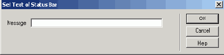   Set Text of Status Bar