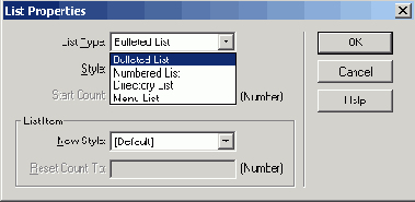   List Properties