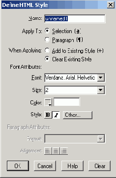   Define HTML Style