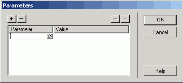 Диалоговое окно Parameters